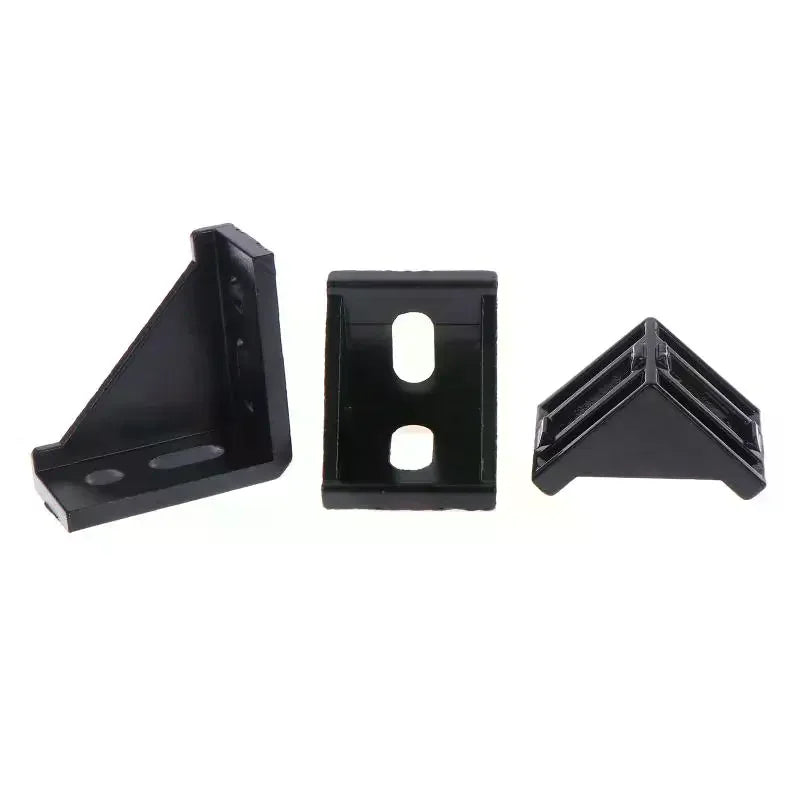 5Pcs Black Aluminum Angle Connectors – 2020 to 4545 T-Slot Brackets Aluminum Angle Connectors Richie's