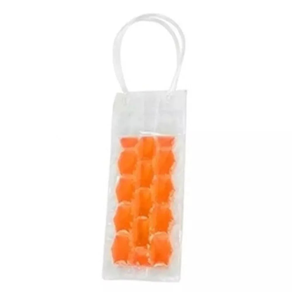 Portable PVC Wine Bottle Freezer Bag – Insulated Cooler Tote Bottle Cooler Bag Richie's Orange