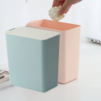 Mini Desktop Trash Can with Lid – Compact PP Waste Bin Desktop Trash Can Richie's