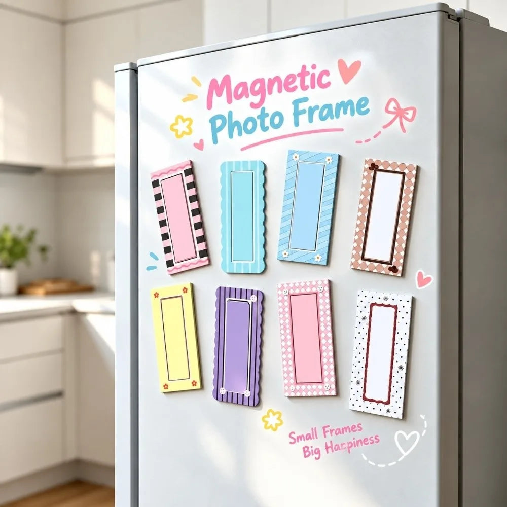 8-Pack Flexible Magnetic Photo Frames – Clear Window Fridge Display Magnetic Photo Frame Richie's