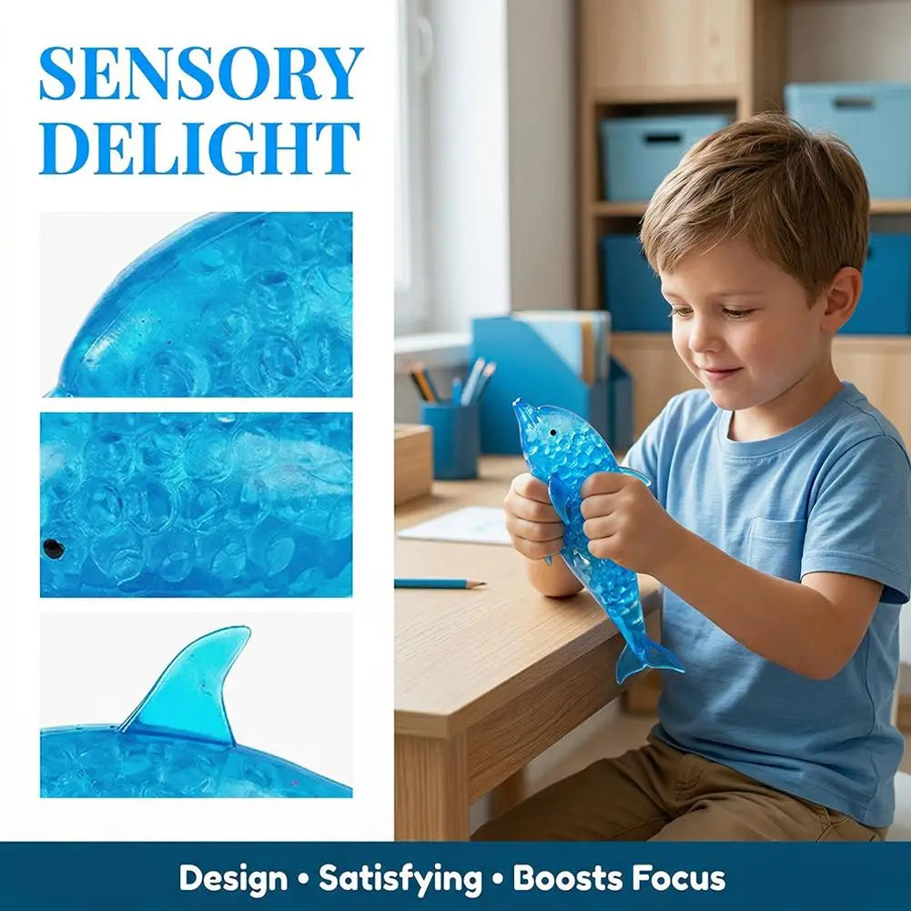 Squishy Shark Dolphin Sensory Squeeze Fidget Toy for Kids Sensory Fidget Toy Richie's
