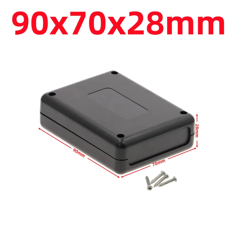 ABS Plastic Waterproof Electronic Project Box Enclosure Case Electronic Enclosure Box Richie's 90x70x28mm-black