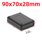 ABS Plastic Waterproof Electronic Project Box Enclosure Case Electronic Enclosure Box Richie's 90x70x28mm-black