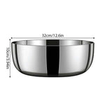 Large Stainless Steel Mixing Bowl – Non-Slip Salad & Baking Stainless Steel Mixing Bowl Richie's