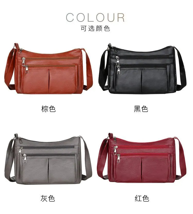 Women's PU Leather Crossbody Bag – Flower Patchwork Purse Crossbody Shoulder Bag Richie's