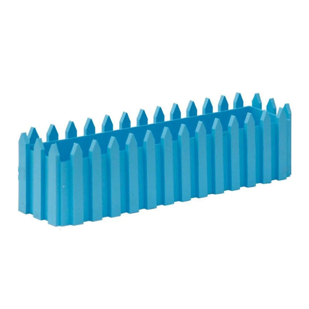 Rectangular Fence Flower Pots – Reusable Seedling Starter Trays Fence Flower Pot Richie's Blue