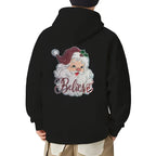 Santa Claus Plush Sequin Iron-On Embroidered Patch | Holiday Embroidered Iron-On Patch Richie's