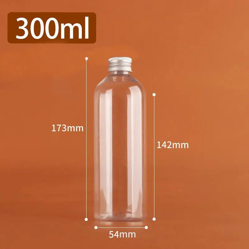 Clear Plastic Bottles with Aluminum Cap – 5ml to 500ml Cosmetic Storage Bottles Richie's A16