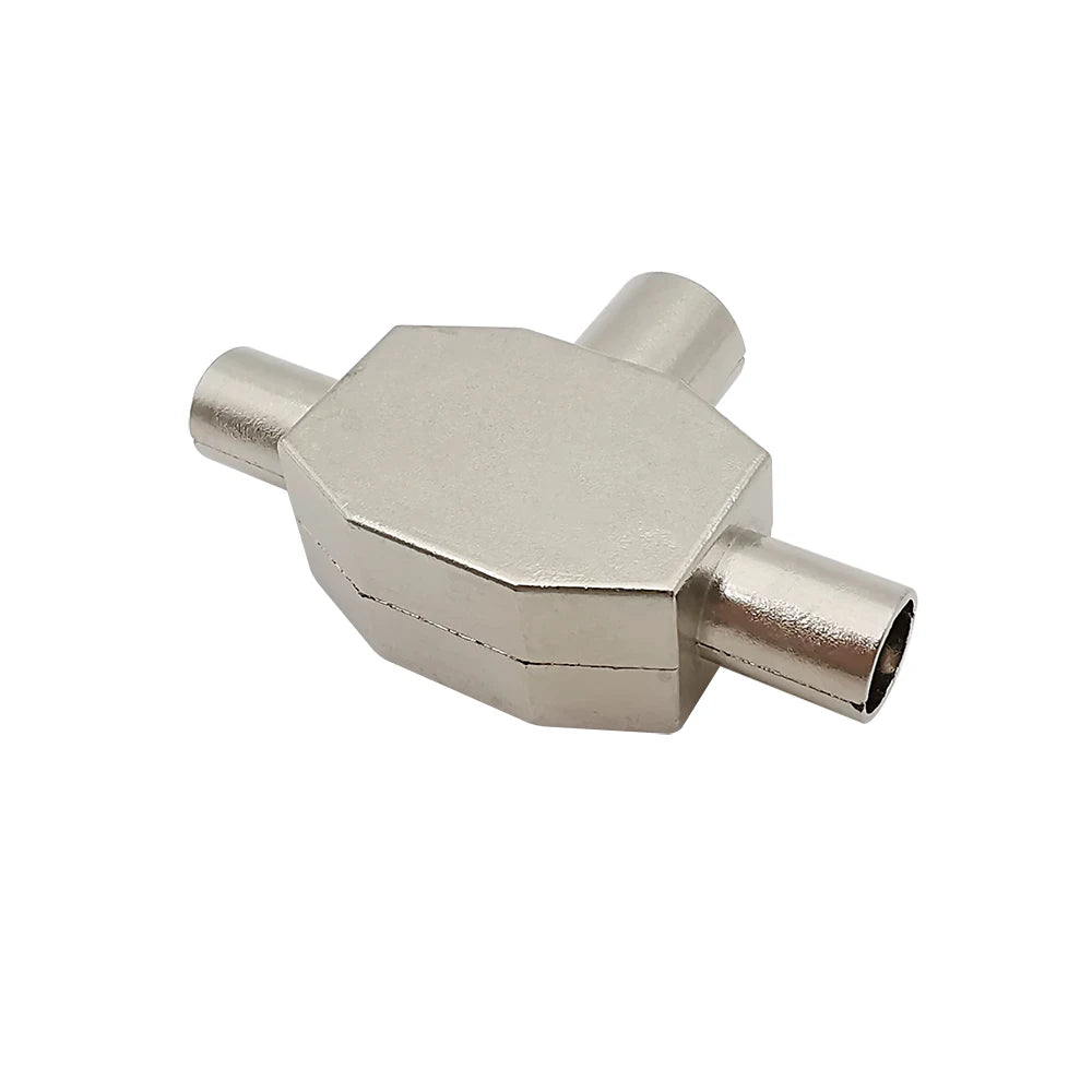 2-Way TV Coaxial Antenna Splitter Adapter | Male to Female Coaxial TV Splitter Richie's