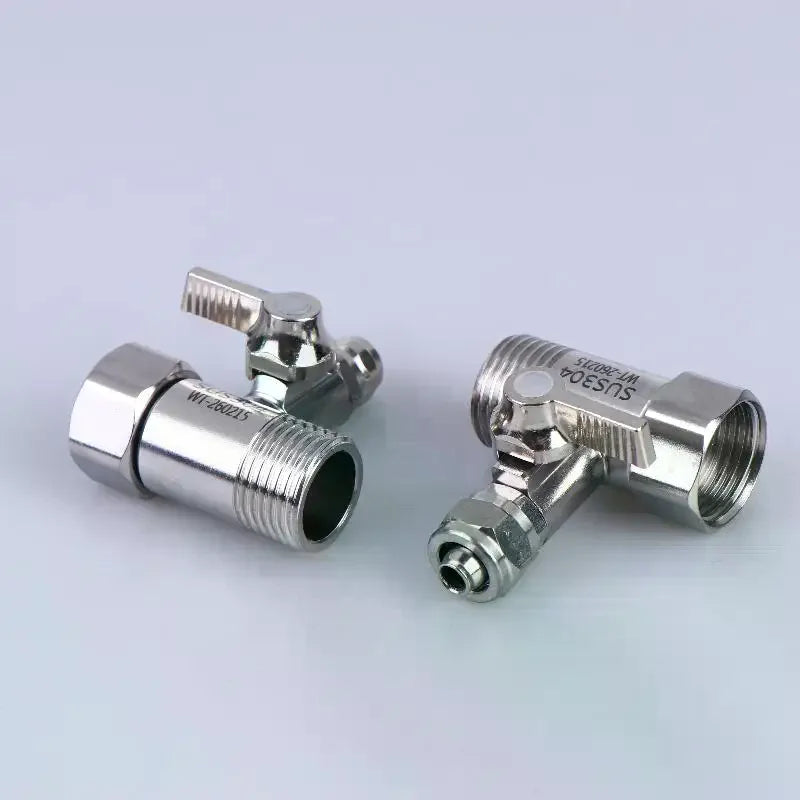 RO Feed Water Adapter 1/2 to 1/4 3/8 with Shut-Off Ball Valve Water Filter Adapter Richie's