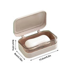 Portable Double Layer Travel Soap Box with Drainage & Lid Travel Soap Dish Richie's Pink
