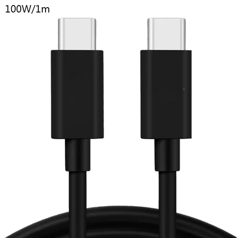 USB-C to USB-C 100W PD Fast Charging Cable – Data Transfer Cord USB-C Charging Cable Richie's 100W BK