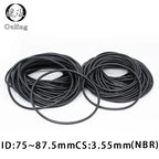 10-Pack NBR O-Rings CS 3.55mm ID 75–87.5mm Sealing Gaskets Industrial O-Ring Seal Richie's