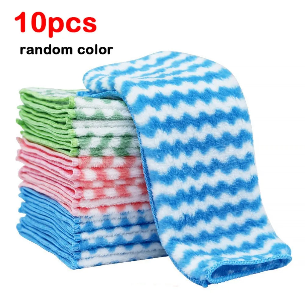 Coral Velvet Microfiber Cleaning Cloths – Reusable 5/10/20 Pack Microfiber Cleaning Cloth Richie's 10pcs random color