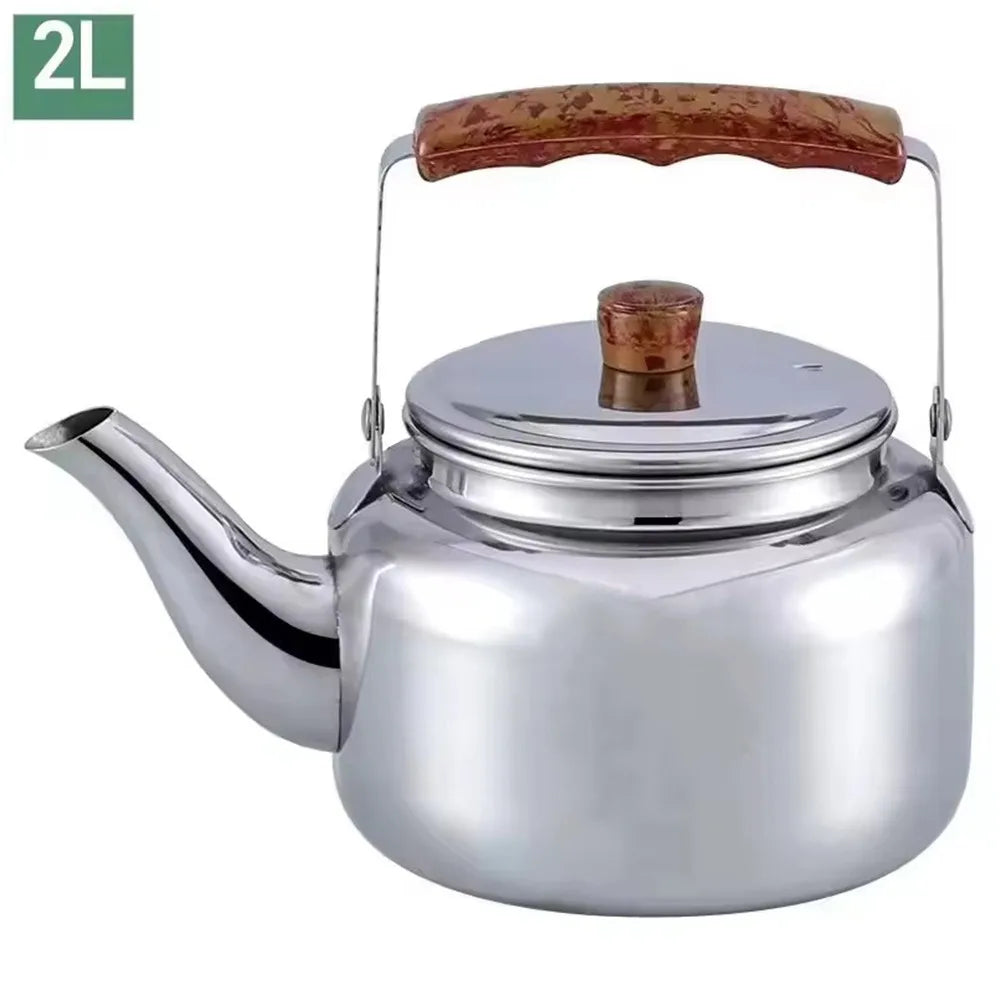Stainless Steel Whistling Kettle 1L–2L | Home & Camping Stovetop Tea Kettle Richie's 2L