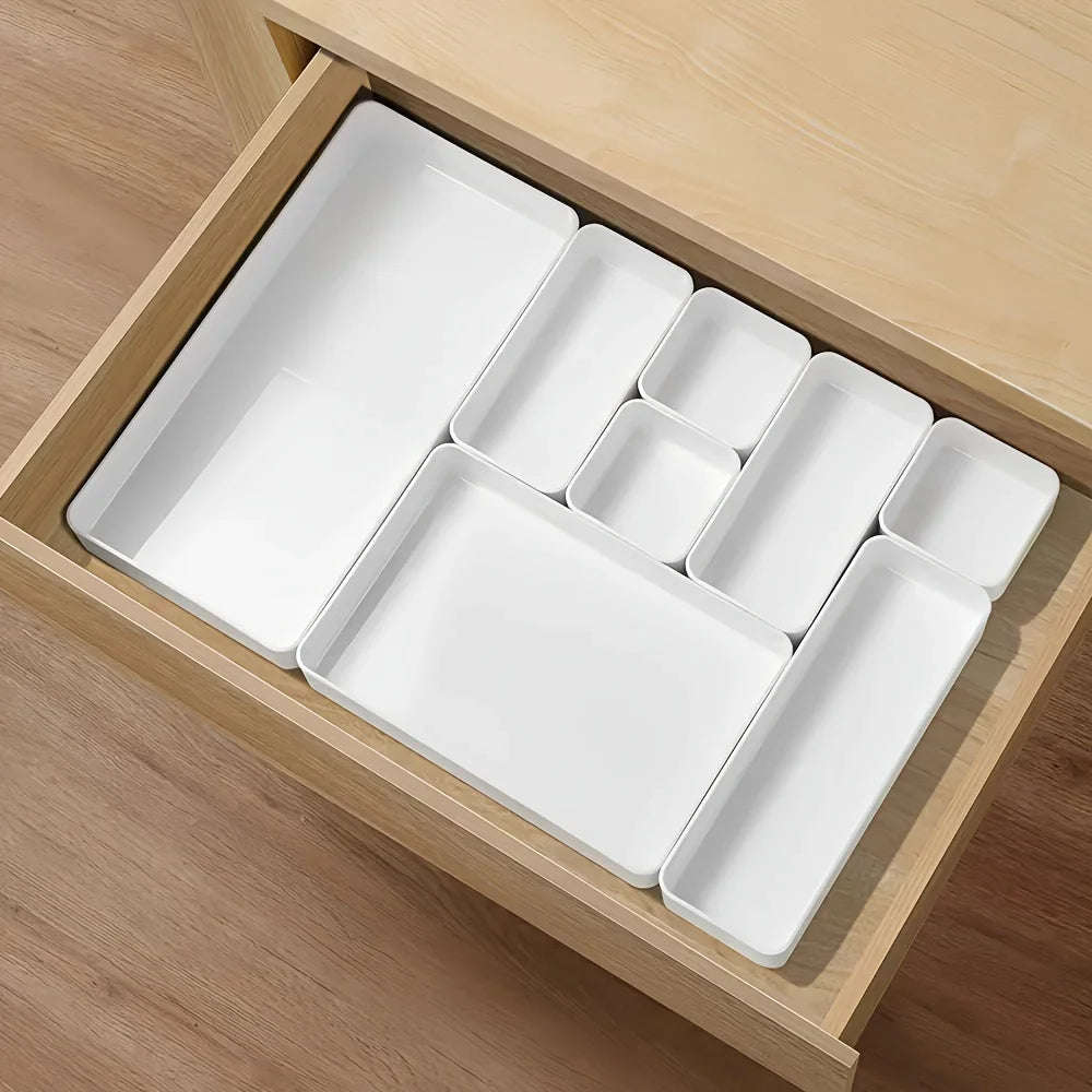 7-Piece Drawer Organizer Set – Plastic Storage Boxes & Dividers Drawer Organizer Set Richie's