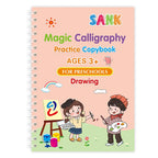 Reusable Magic Practice Copybook for Kids – English Writing Kids Practice Copybook Richie's Drawing 1pc