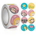 500pcs Cute Animal Stickers Roll – Craft & Gift Packaging Decorative Sticker Roll Richie's 1roll