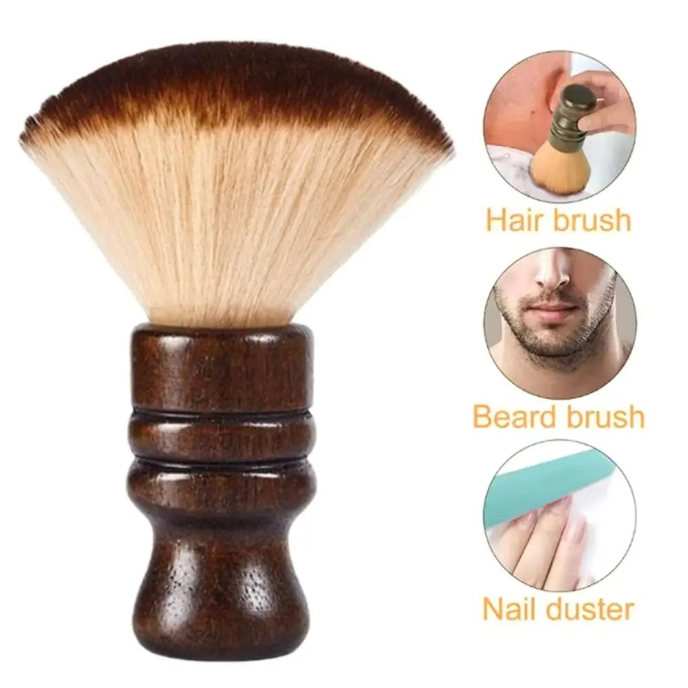 Wooden Handle Barber Neck Brush – Soft & Easy to Clean Barber Neck Brush Richie's