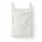 Cotton Baby Diaper Bag Crib Bedside Hanging Stroller Organizer Baby Diaper Bag Richie's White