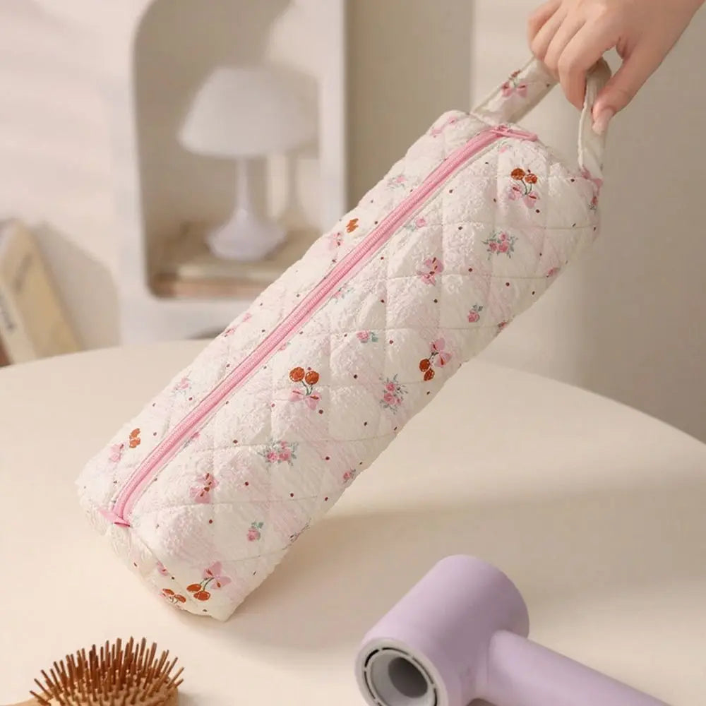Quilted Hair Dryer Storage Bag with Handle – Travel Case Hair Tool Storage Bag Richie's