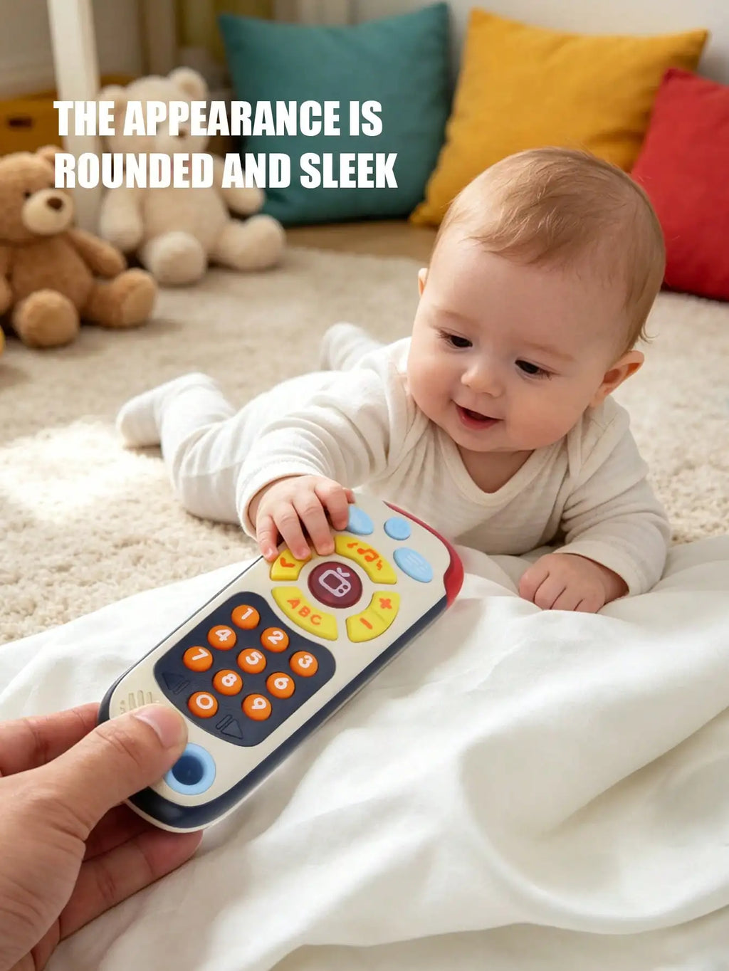 Baby TV Remote Control Toy – Light, Sound & Number Learning Baby Learning Toy Richie's