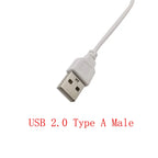 USB to 3.5mm x 1.35mm DC 5V Charging Cable 100cm – White USB Power Cable Richie's
