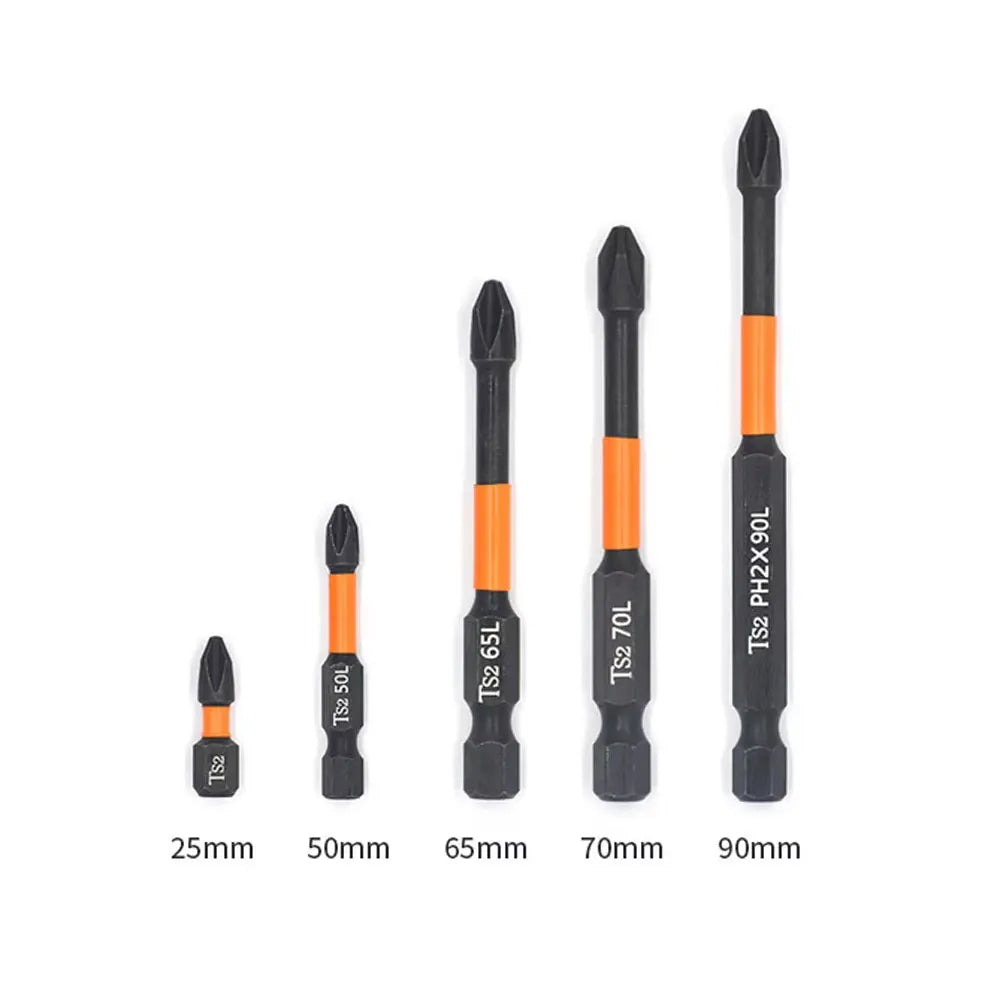 PH2 Magnetic Impact Phillips Screwdriver Bit Set – Hex Shank Screwdriver Bit Set Richie's 5Pcs set