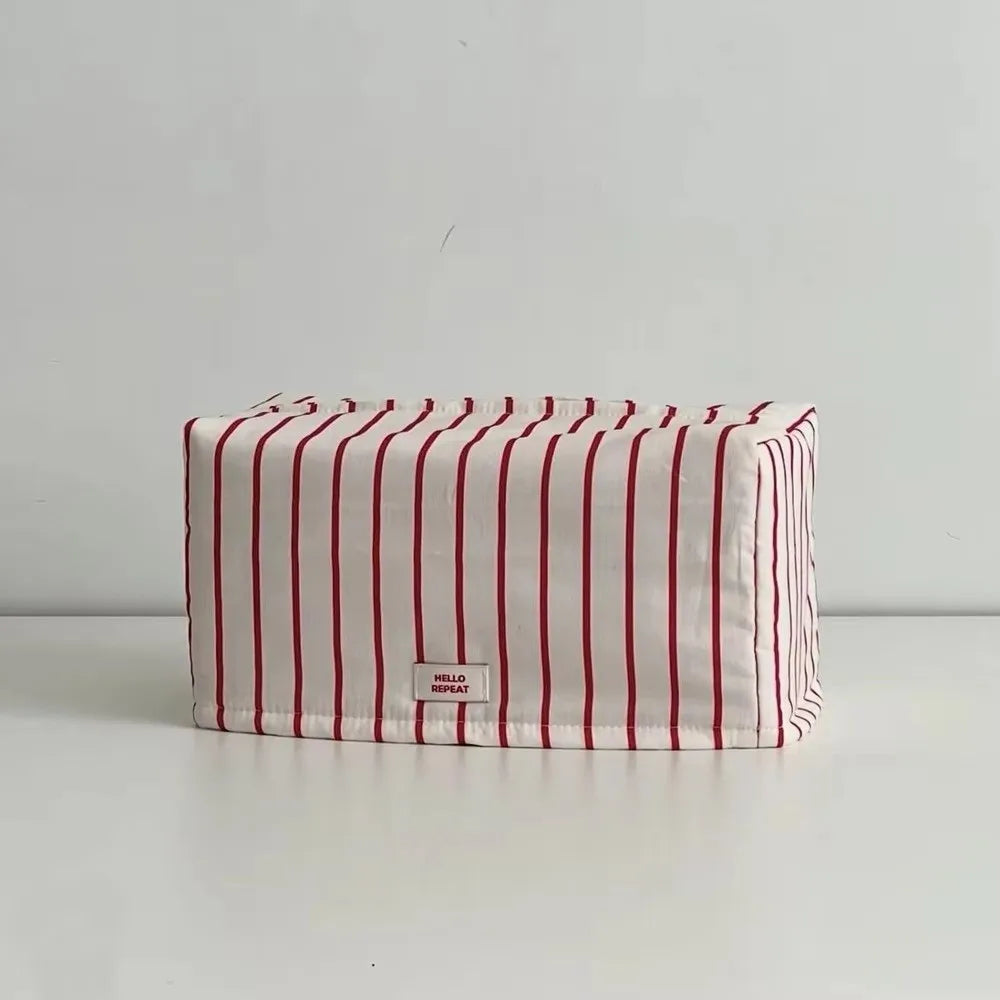 Vintage Stripe Cloth Tissue Box Cover – Desktop Organizer Tissue Box Cover Richie's