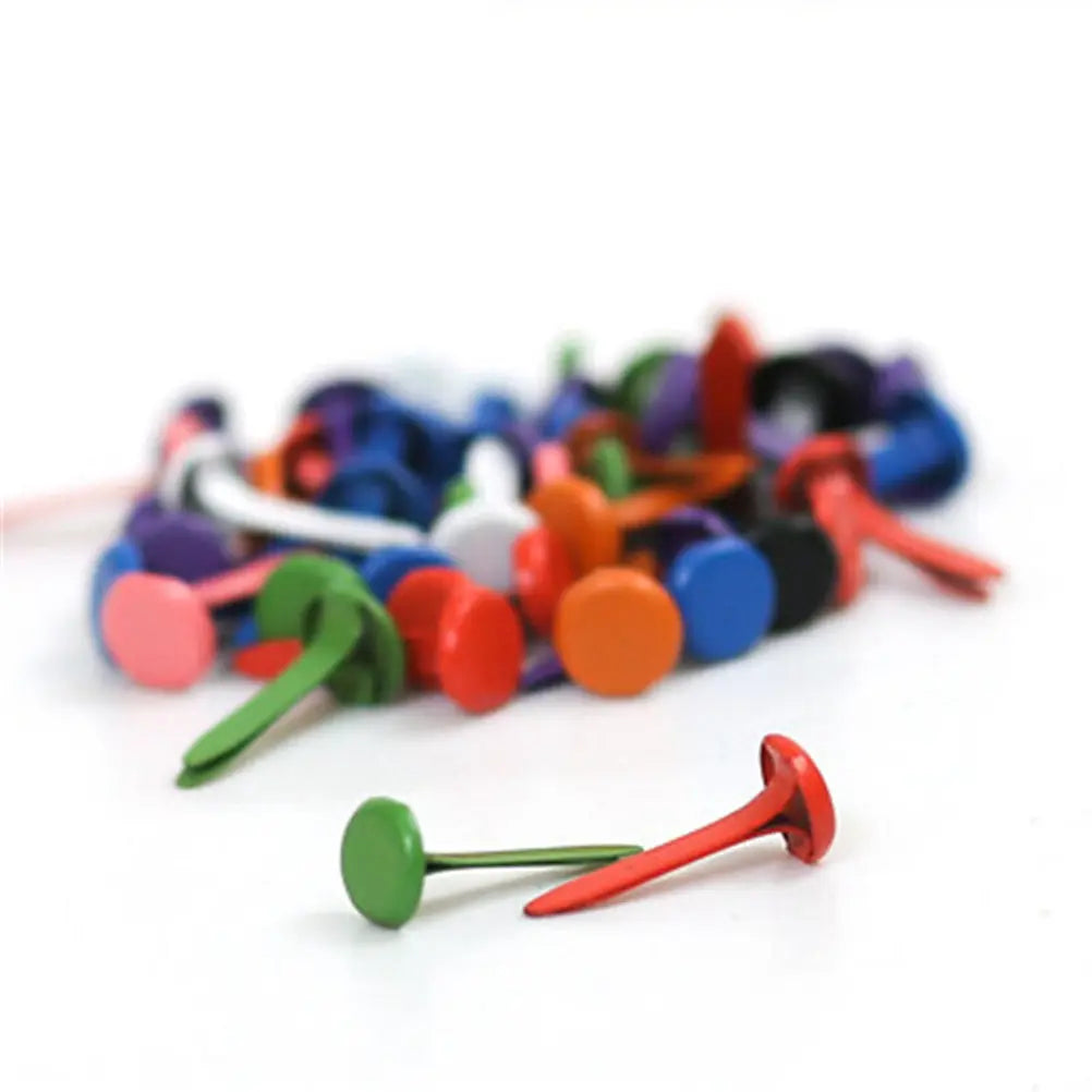 150Pcs Mini Round Brads Assorted Pastel Colors – Scrapbooking Craft Brad Fasteners Richie's