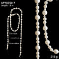 1.8M Acrylic Bead Garland – Crystal & Pearl Christmas Strand Christmas Bead Garland Richie's Style 7