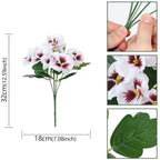 Silk Artificial Pansy Flowers Faux Rose Bouquet – DIY Home Decor Artificial Flowers Richie's