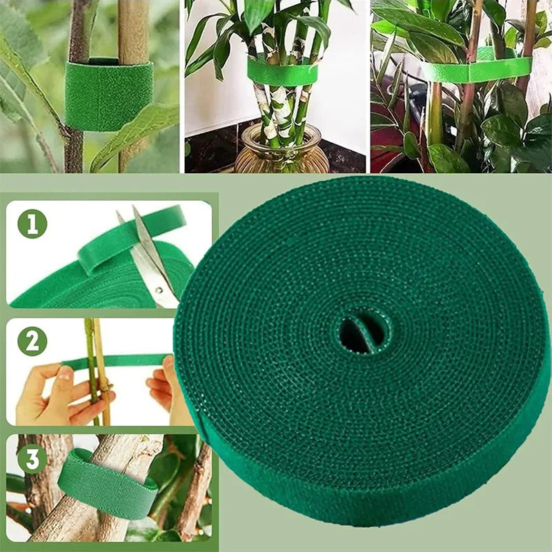 Reusable Nylon Plant Ties – Self-Adhesive Hook & Loop Fastener Garden Plant Ties Richie's