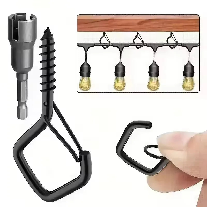 Square Snap Safety Hooks – Anti-Drop, Multi-Use, 1–10 Pcs Safety Hanging Hooks Richie's