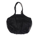 Foldable Cotton Mesh Grocery Tote – Reusable Eco Shopping Bag Reusable Tote Bag Richie's Black