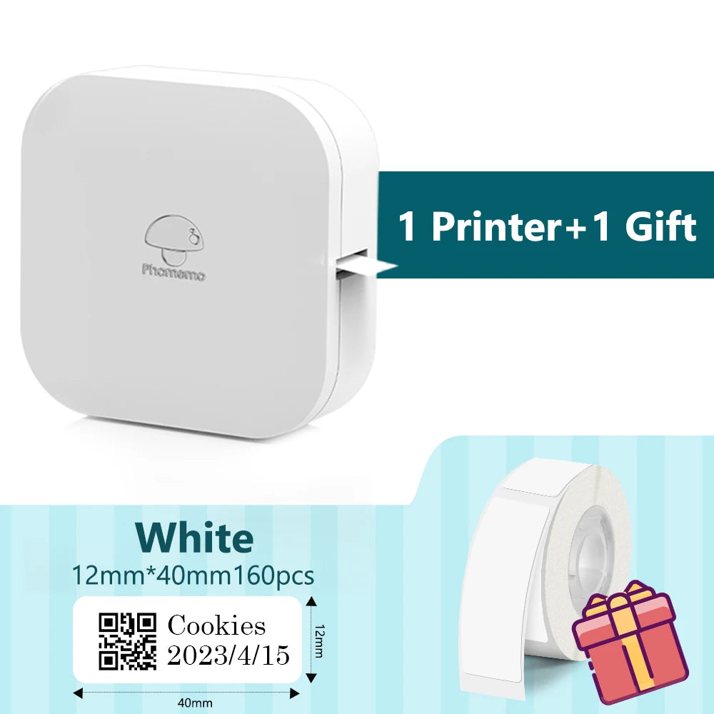 Phomemo Q31 Bluetooth Thermal Label Maker – Portable, Ink-Free Thermal Label Printer Richie's Q30 White Printer CN