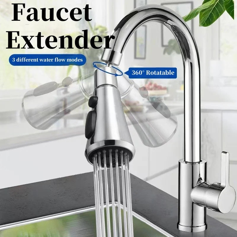 360° Rotating Faucet Aerator Extender – 3-Mode Water Saver Faucet Aerator Richie's