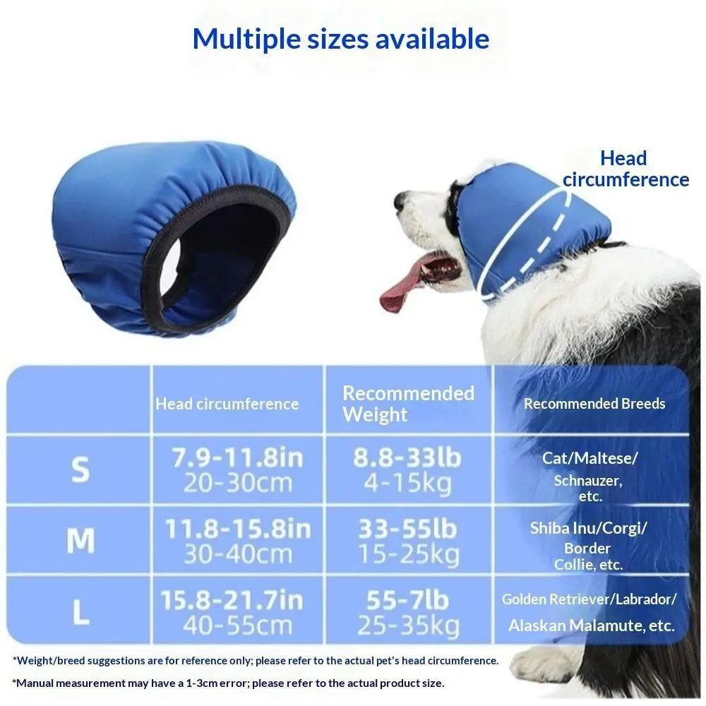 Waterproof Dog Ear Muffs – Noise Reduction Pet Calming Hood Dog Ear Muffs Richie's