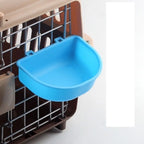 Portable Plastic Dog Hanging Bowl – Pet Cage Food & Water Feeder Pet Cage Feeder Bowl Richie's