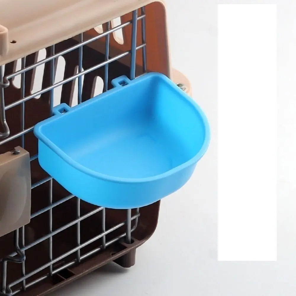 Portable Plastic Dog Hanging Bowl – Pet Cage Food & Water Feeder Pet Cage Feeder Bowl Richie's