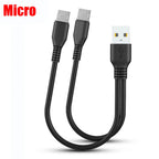 2-in-1 Dual USB-C Fast Charging Cable – iPhone & Android USB-C Charging Cable Richie's USB-Micro 0.5M