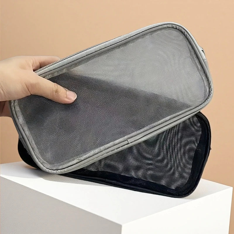 Travel Nylon Mesh Cosmetic Bag – Breathable Makeup Organizer Cosmetic Travel Bag Richie's