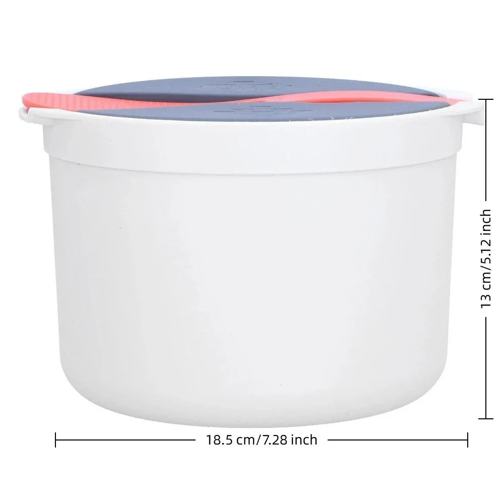 2L Microwave Rice Cooker & Steamer Set – 2-Layer PP Design Microwave Rice Cooker Richie's
