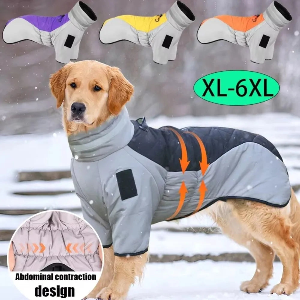 Winter Waterproof Dog Jacket High Collar Coat Large Dogs Dog Winter Jacket Richie's