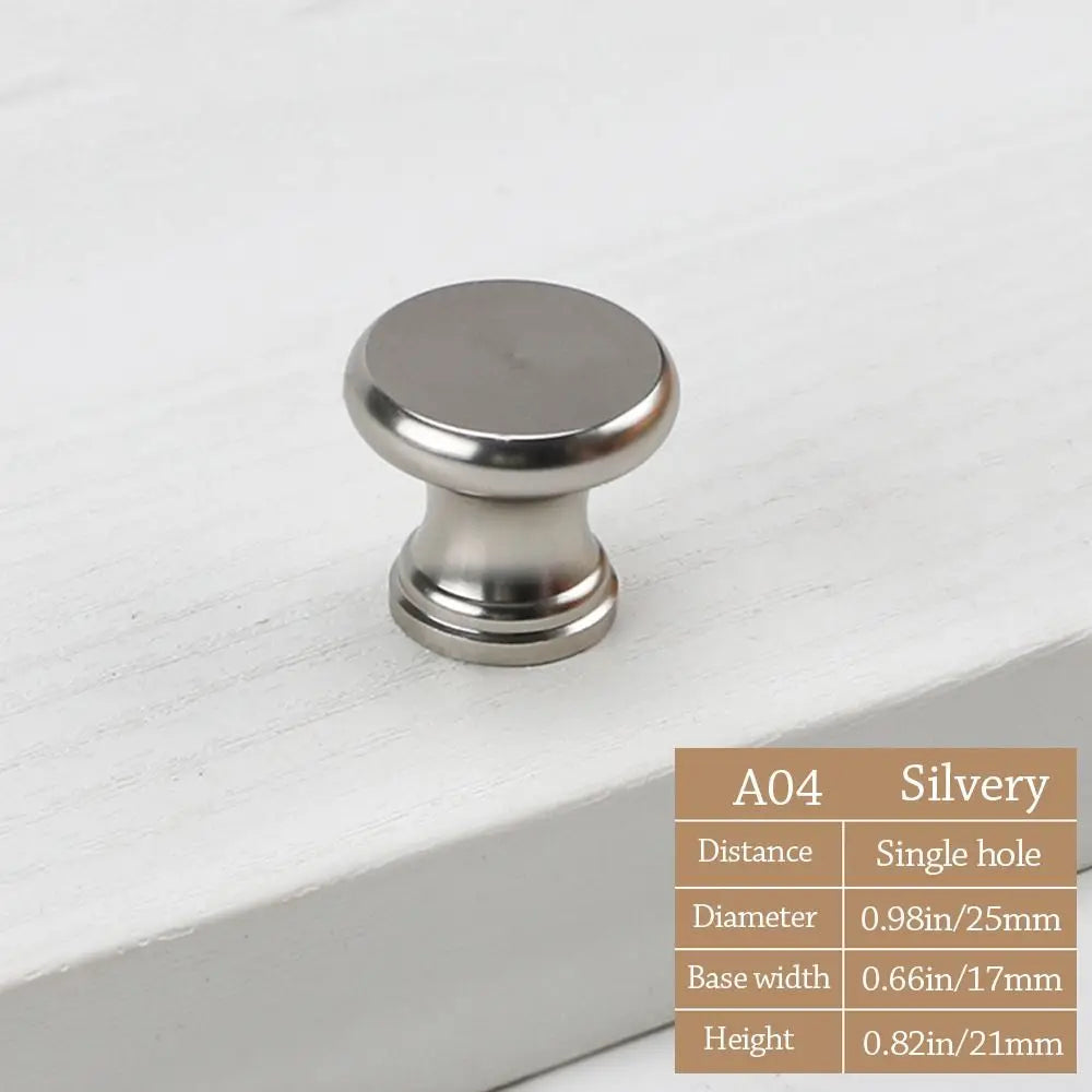 Knurled Round Cabinet Drawer Knob – Gold Aluminum Door Handle Cabinet Drawer Knob Richie's
