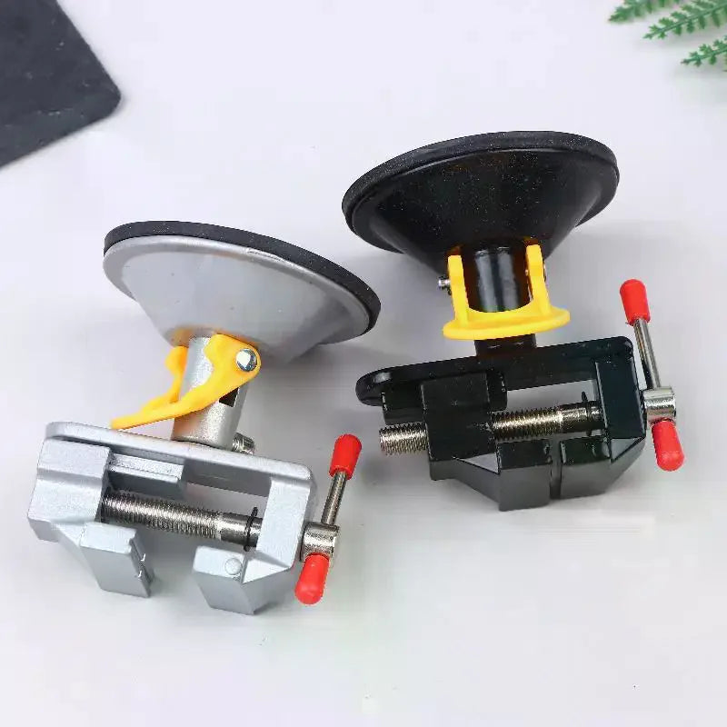 360° Rotatable Mini Bench Vise – Suction Cup Table Clamp Mini Bench Vise Richie's