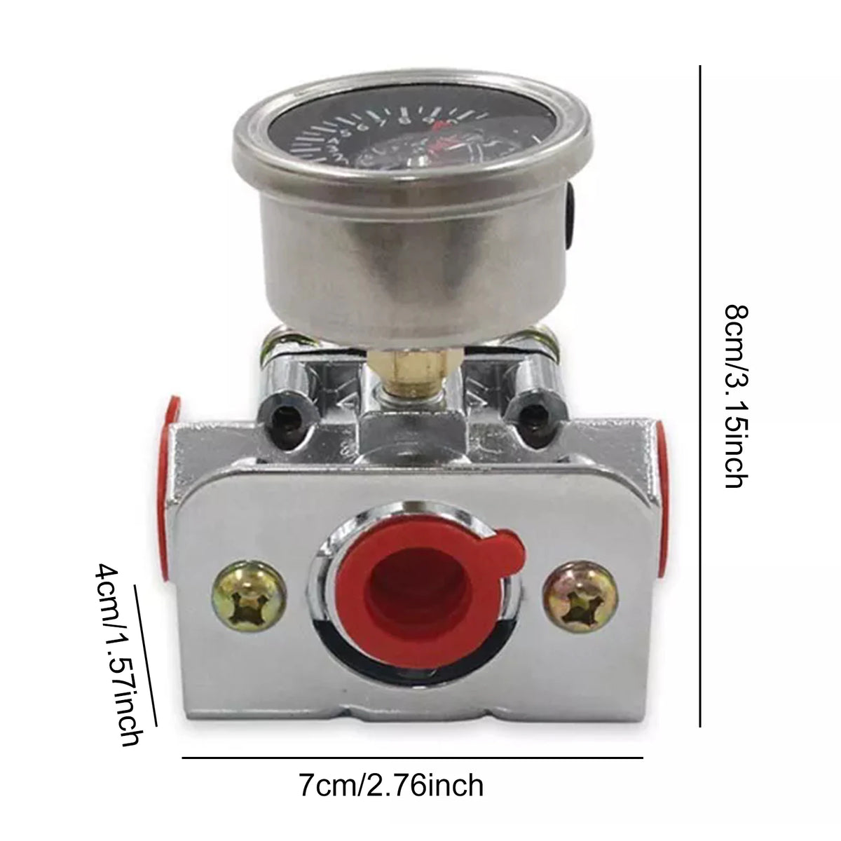 Adjustable Carburetor Fuel Pressure Regulator Kit 1-4 PSI 12-804 Fuel Pressure Regulator Richie's