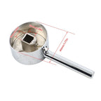 Zinc Alloy Single Lever Faucet Handle 45mm Chrome – White Faucet Handle Richie's