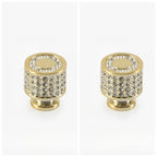 2PCS Rhinestone Crystal Drawer Pulls & Cabinet Door Handles Cabinet Drawer Pulls Richie's Light Gold 2pcs