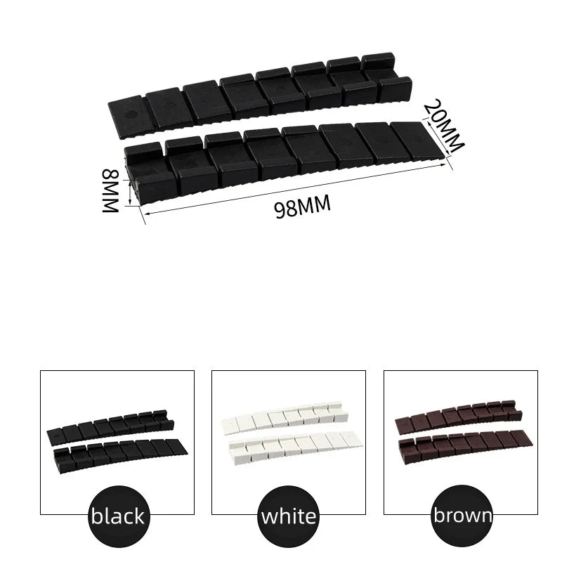 Rubber Wedge Shims Furniture Levelers – 4/10 Pcs, Cut-to-Fit Furniture Leveling Shims Richie's